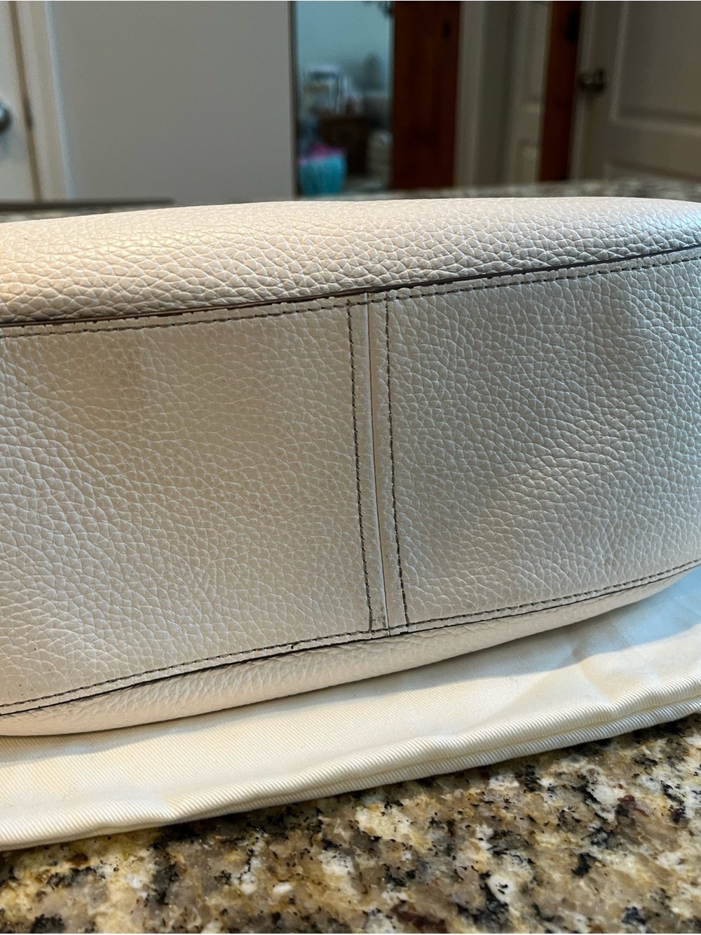 kate spade Cream Pebbled Leather Shoulder Bag - Picture 3 of 11